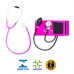 Kit Enfermagem Básico Rosa Estetoscópio , aparelho de pressão , lanterna e Relógio
