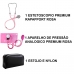 Kit Estetoscópio Rappaport e Aparelho de Pressão Rosa Profissional Premium