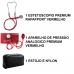 Kit Estetoscópio Rappaport e Aparelho de Pressão Vermelho Profissional Premium