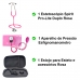 Kit Estetoscópio Spirit PRO-LITE + Aparelho Pressão + Estojo Rosa Profissional