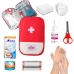 Kit Primeiros Socorros Completo Portátil luvas , curativos , Gaze , Agulha , Tesoura