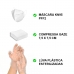 Kit Primeiros Socorros Completo Portátil luvas , curativos , Gaze , Agulha , Tesoura