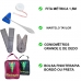 Kit Fisioterapia Básico Martelo Taylor,Goniômetros, Bolsa preta, Acessório